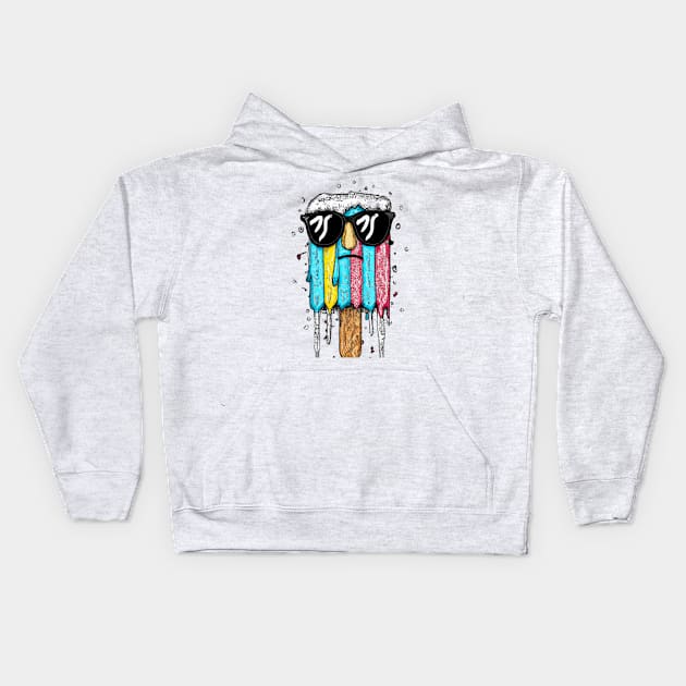 Cool as an ice lolly Kids Hoodie by Boothy 